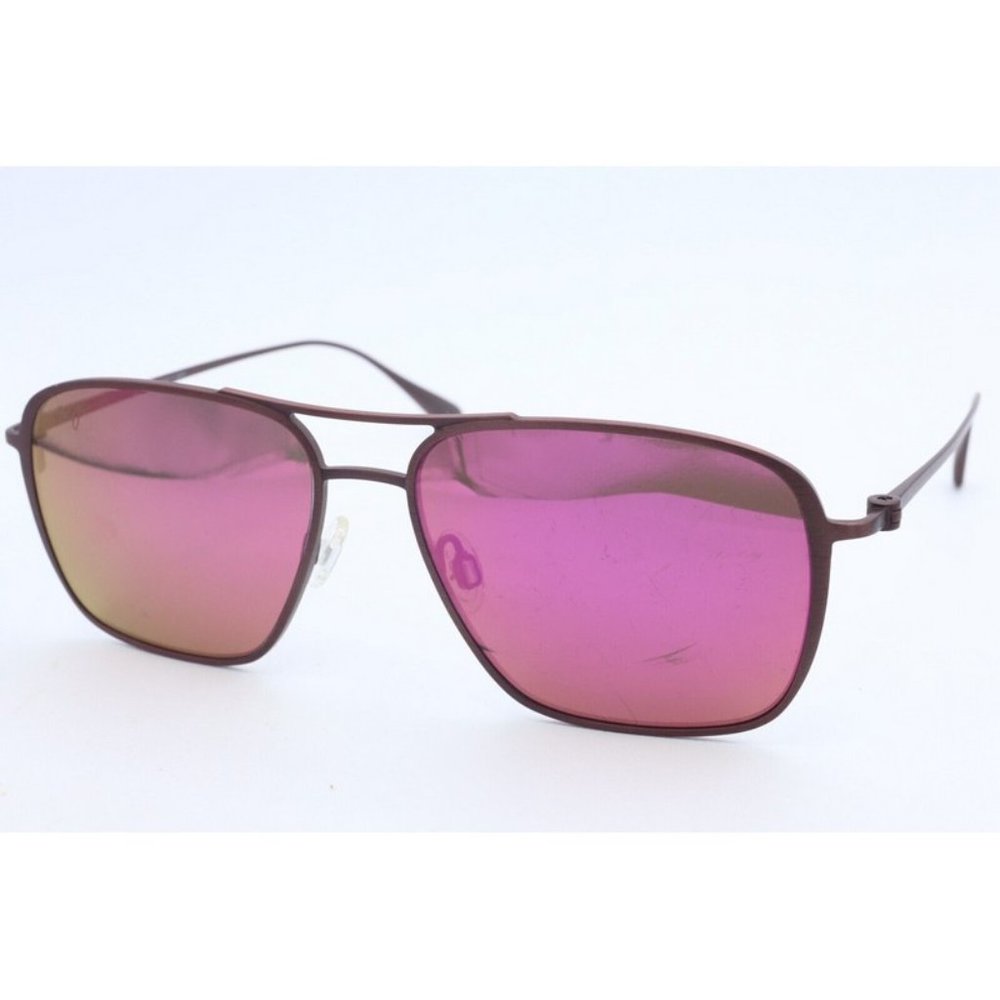 Maui Jim MJ 541-07M Copper Brown Sunglasses Pink Polarized Lenses 57mm